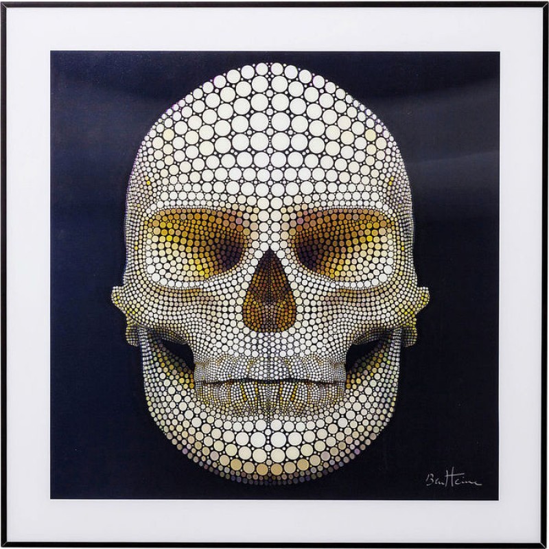 Picture 3D Skull 60x60cm